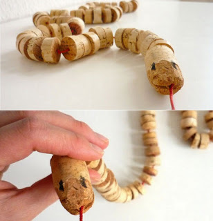 serpiente de corchos
